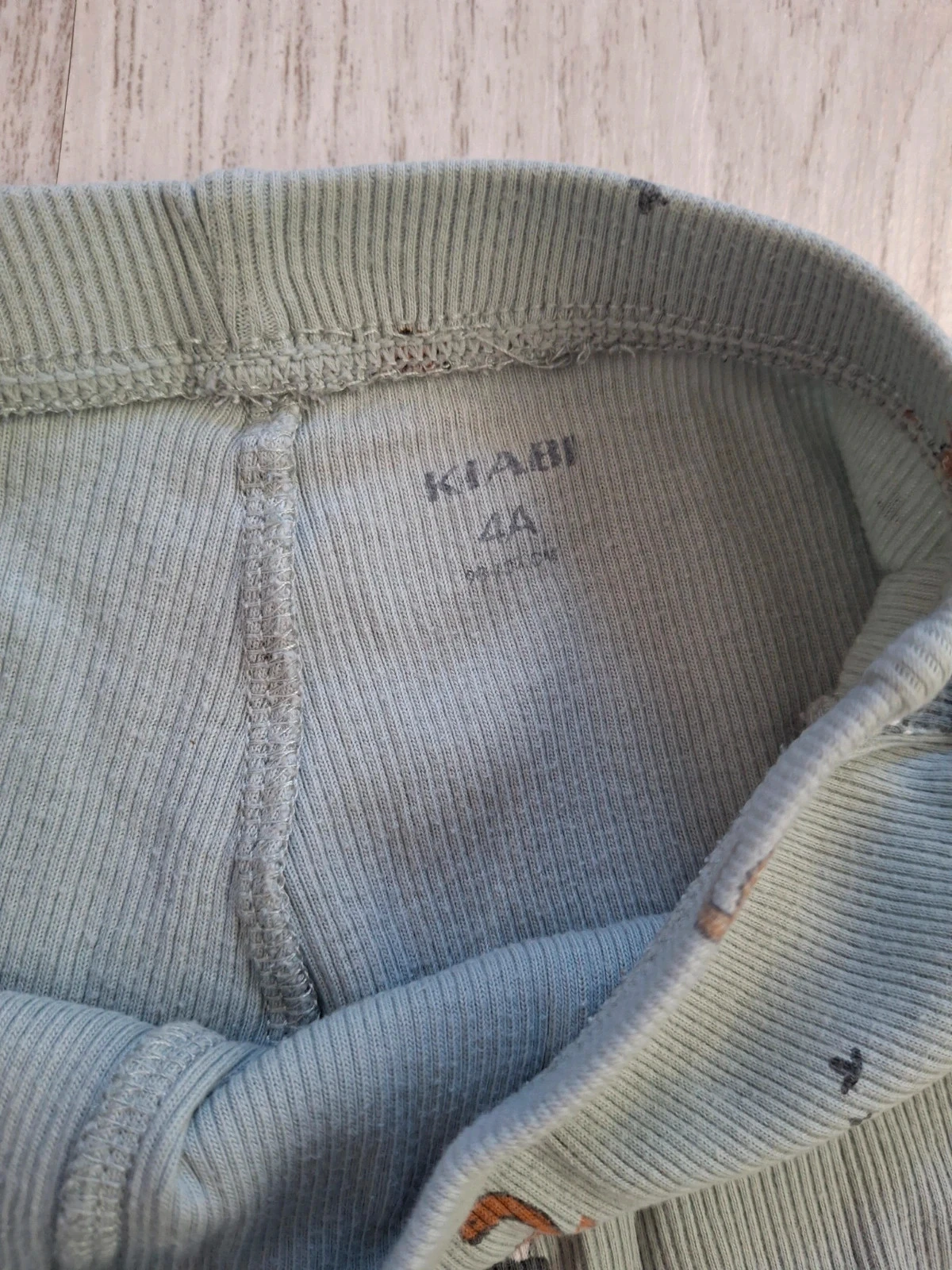 🌙 Lot/conjunto de pijama de 2 piezas para niño azul marino/verde agua acanalado Kiabi – Talla 4 años🌙 – photo 11